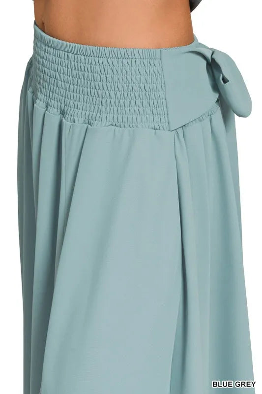 Zenana Heavy Woven Span Crop Tee & Skirt Set Outfit Sets