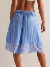 Lace Detail Shorts | Shorts Daverri Fashions