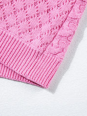 Cable Knit Dolman Sweater Vest | Sweater Vests Daverri Fashions