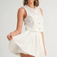 MABLE Eyelet Lace Top and Mini Skirt Set Outfit Sets