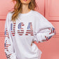 BiBi American Flag USA and Star Sequin Sweatshirt Sweatshirts