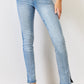 Kancan Plus Size Mid Rise Y2K Slit Bootcut Jeans Medium Jeans
