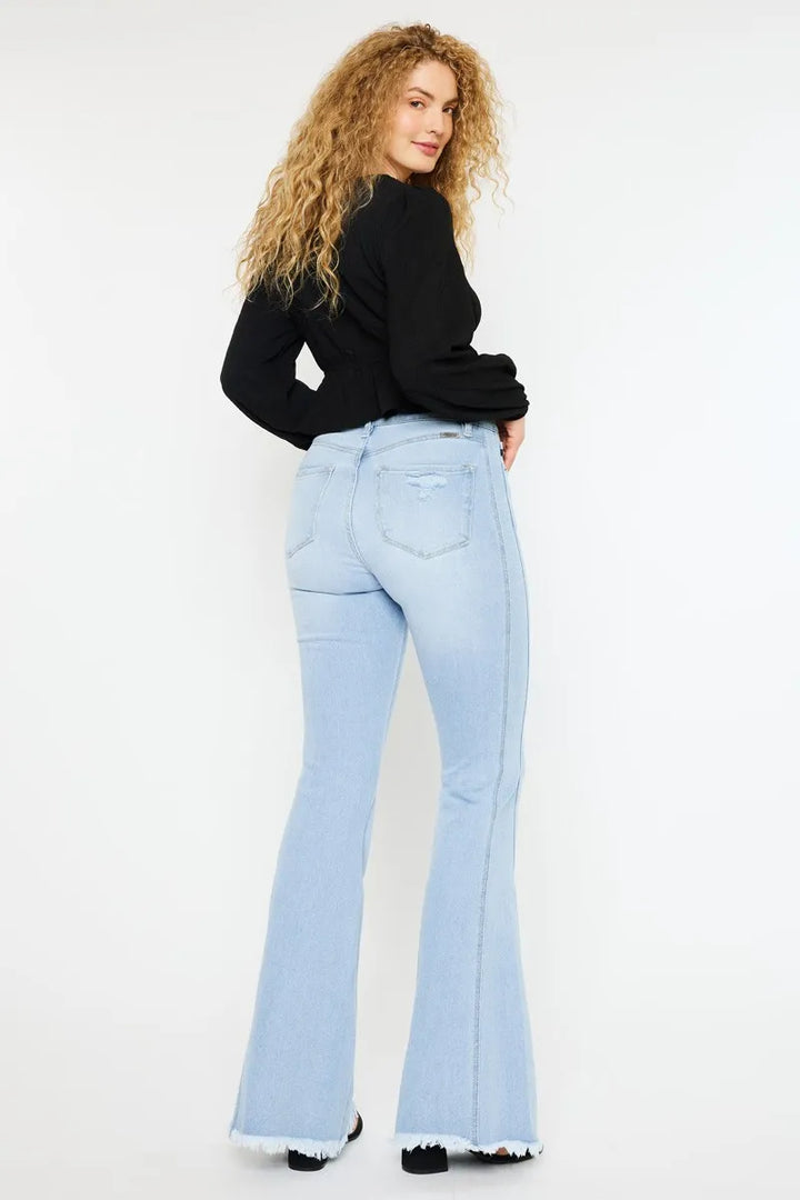 Kancan High Rise Curvy Flare Jeans | Jeans Daverri Fashions