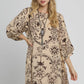 Umgee Boho Printed Balloon Sleeve Mini Dress OAK Mini Dresses