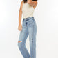 Kancan Ultra High Rise Distressed Straight Jeans Jeans