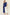 Double Take Full Size Texture Contrast T-Shirt and Wide Leg Pants Set Royal Blue Outfit Sets