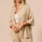 BiBi Crinkle Gauze Shirt and Short Set Outfit Sets