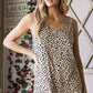 Heimish Full Size Front Button Animal Print Sleeveless Top Plus Size Tops