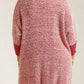 Umgee Full Size Ribbed Hem Round Neck 3/4 Sleeve Sweater Dress with Pockets Plus Size - DAVERRI FASHIONS