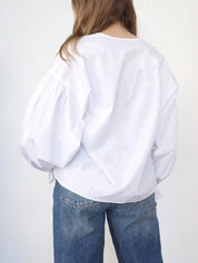 Tied Flounce Sleeve Blouse | Blouses Daverri Fashions