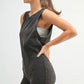 MONO B Mineral Wash Vintage Romper Rompers