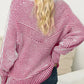 Striped Boat Neck Casual Sweater - DAVERRI FASHIONS