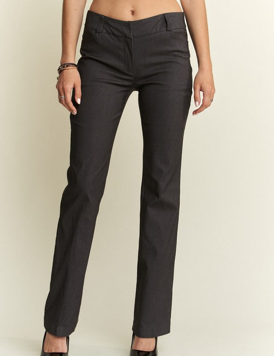 ADORA Regular Rise Slim Bootcut Pants