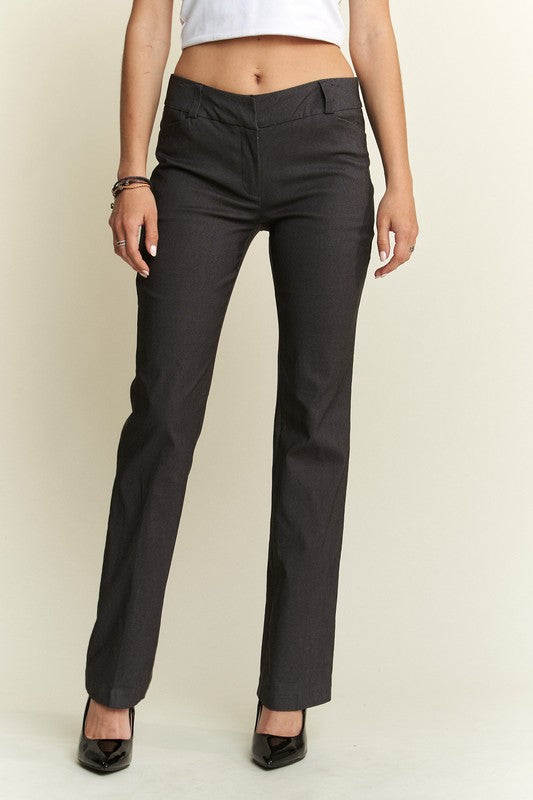 ADORA Regular Rise Slim Bootcut Pants Pants