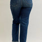 Judy Blue Full Size Seam Detail Straight Leg Jeans Plus Size - DAVERRI FASHIONS