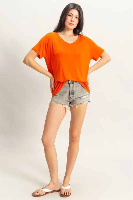 HYFVE Oversized V-Neck Relaxed Tee T-Shirts