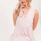 Lime 'N' Chili Striped Sleeveless V-Neck Tiered Dress