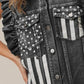 BiBi American Flag Washed Denim Jacket Denim Jackets