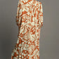 Umgee Full Size Floral Tiered Midi Shirt Dress Plus Size Midi Dresses