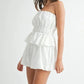 MABLE Floral Eyelet Lace Tube Top and Short Set