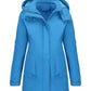 Bright blue insulated Daverri Fashions hooded windproof coat