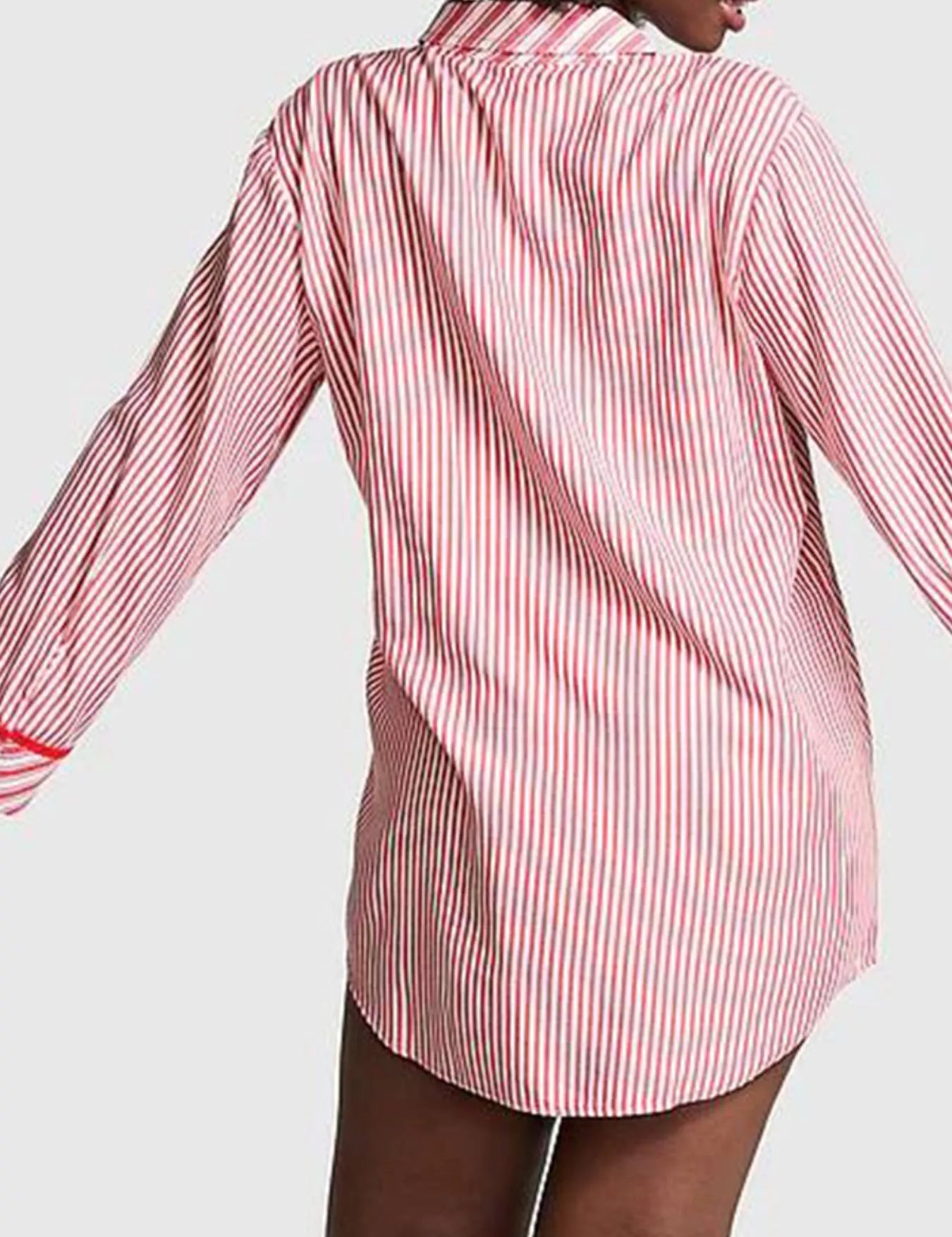 Striped Long Sleeve Button-Up Shirt | Shirts Daverri Fashions
