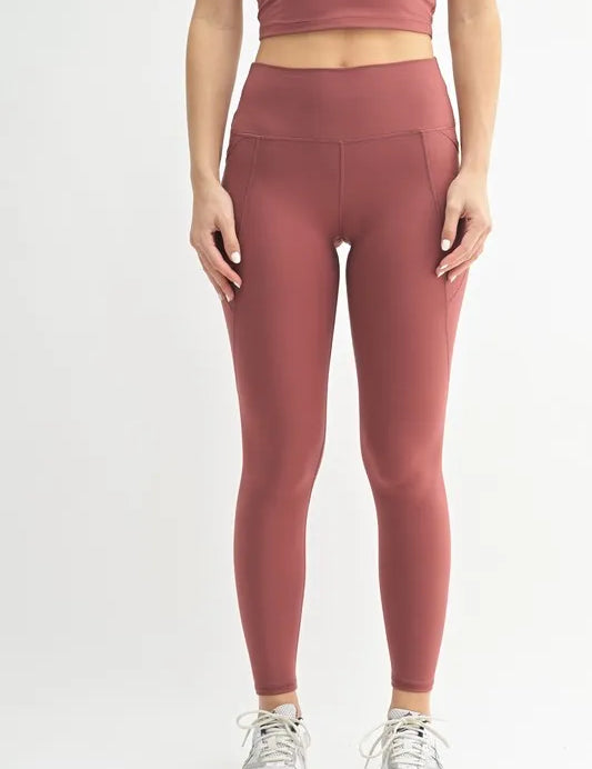 RED PEAR M MONO B Venice Cloud Light Sculpt High-Waisted Leggings | Daverri Fashions
