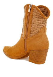 Bimmy Woven Pointy Western Boots | Boots Daverri Fashions
