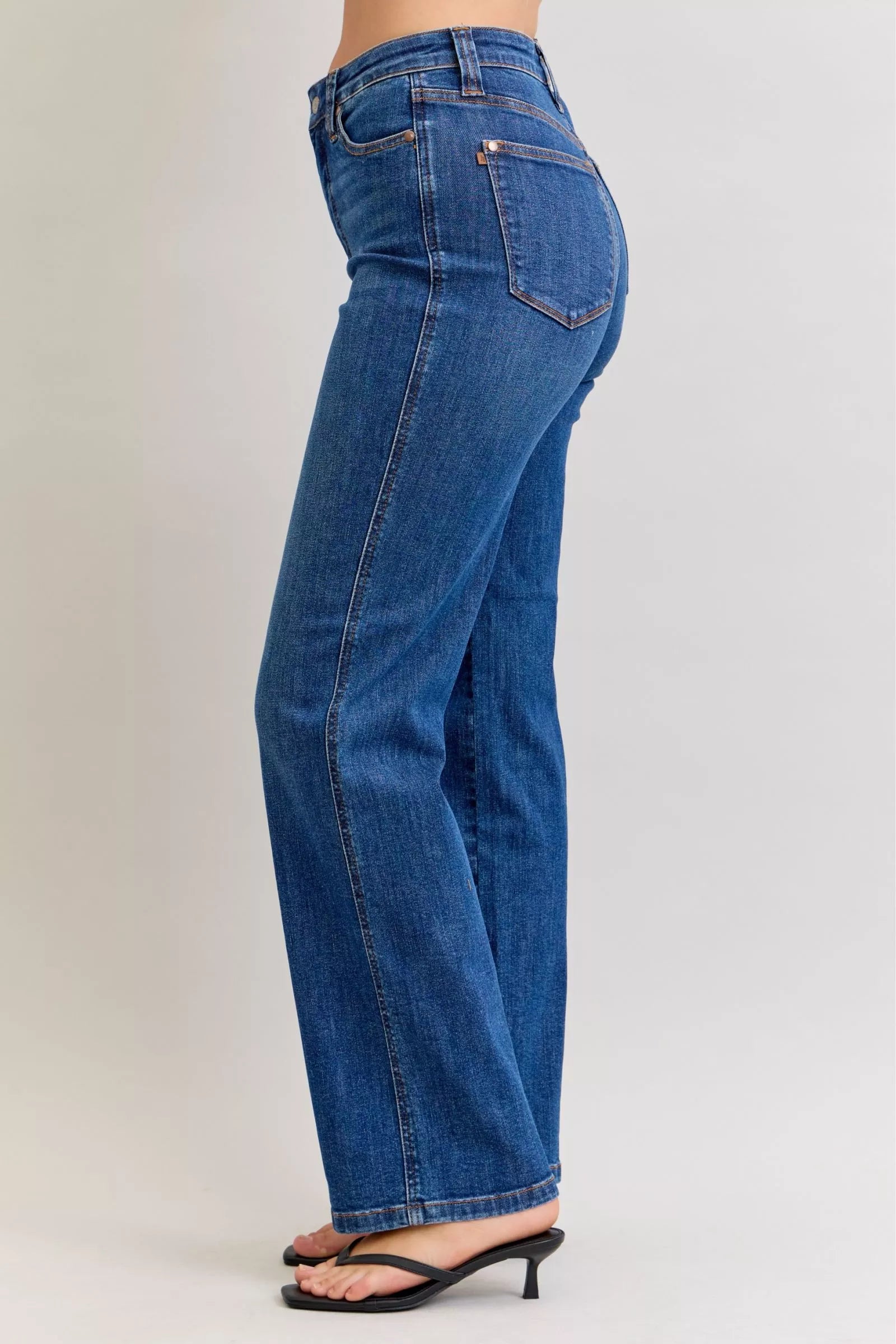 Judy Blue High Waist Tummy Control Straight Jeans | Jeans Daverri Fashions