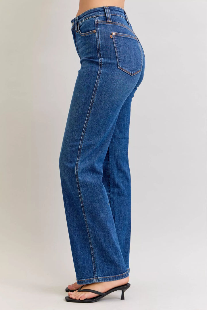 Judy Blue High Waist Tummy Control Straight Jeans | Jeans Daverri Fashions