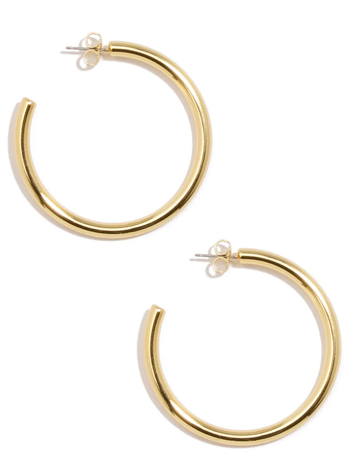 Large Chunky hoop Earrings Gold Earrings