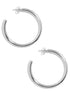 Large Chunky hoop Earrings Silver Earrings