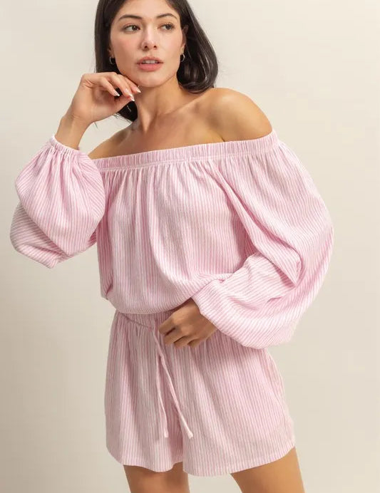 HYFVE Off Shoulder Top and Shorts Set | Outfit Sets Daverri Fashions