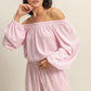 HYFVE Off Shoulder Top and Shorts Set