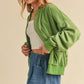Aemi + Co Snap Down Drop Shoulder Brushed Jacket Jackets