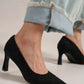 Beast Fashion Faux Suede Point Toe Pumps - DAVERRI FASHIONS