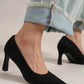 Beast Fashion Faux Suede Point Toe Pumps - DAVERRI FASHIONS