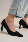 Beast Fashion Faux Suede Point Toe Pumps - DAVERRI FASHIONS