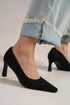 Beast Fashion Faux Suede Point Toe Pumps - DAVERRI FASHIONS