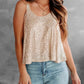 Sequin Scoop Neck Tank - DAVERRI FASHIONS