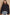 POL Back Open Slit Balloon Sleeve Crop Hooded Sweater Indigo