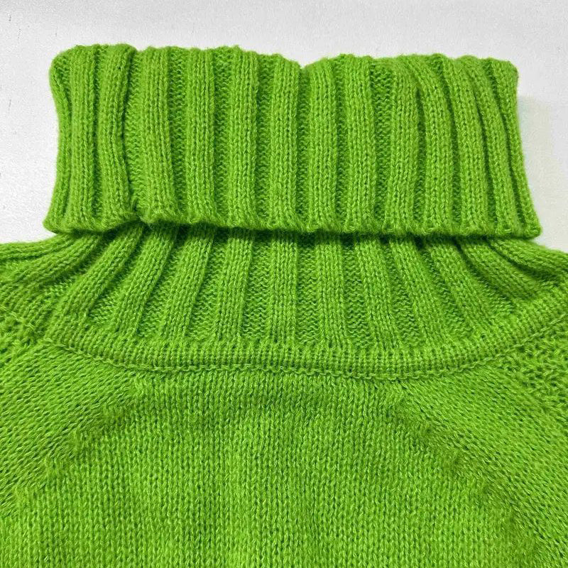 Loose Fit Mock Turtleneck Sweater | Sweaters Daverri Fashions