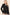 Mittoshop Plaid Texture Double-Breasted Long Sleeve Blazer Black