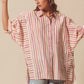 SO ME Multicolored Stripe Button Down Shirt