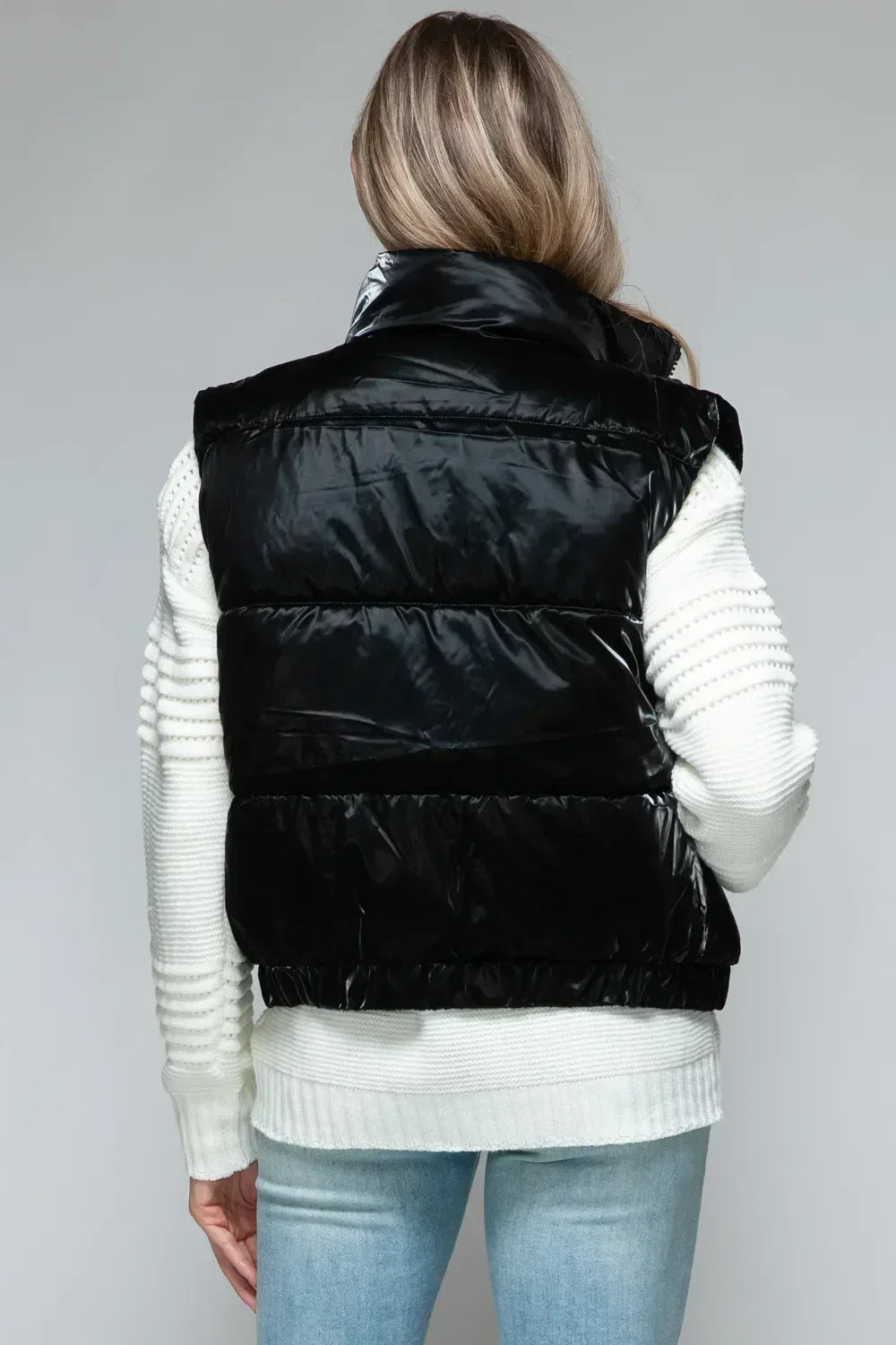 Snobbish Fine Fur Lining Quilted Vest - DAVERRI FASHIONS