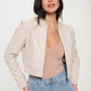 Coalition LA Zip Up Cropped Bomber Jacket - DAVERRI FASHIONS