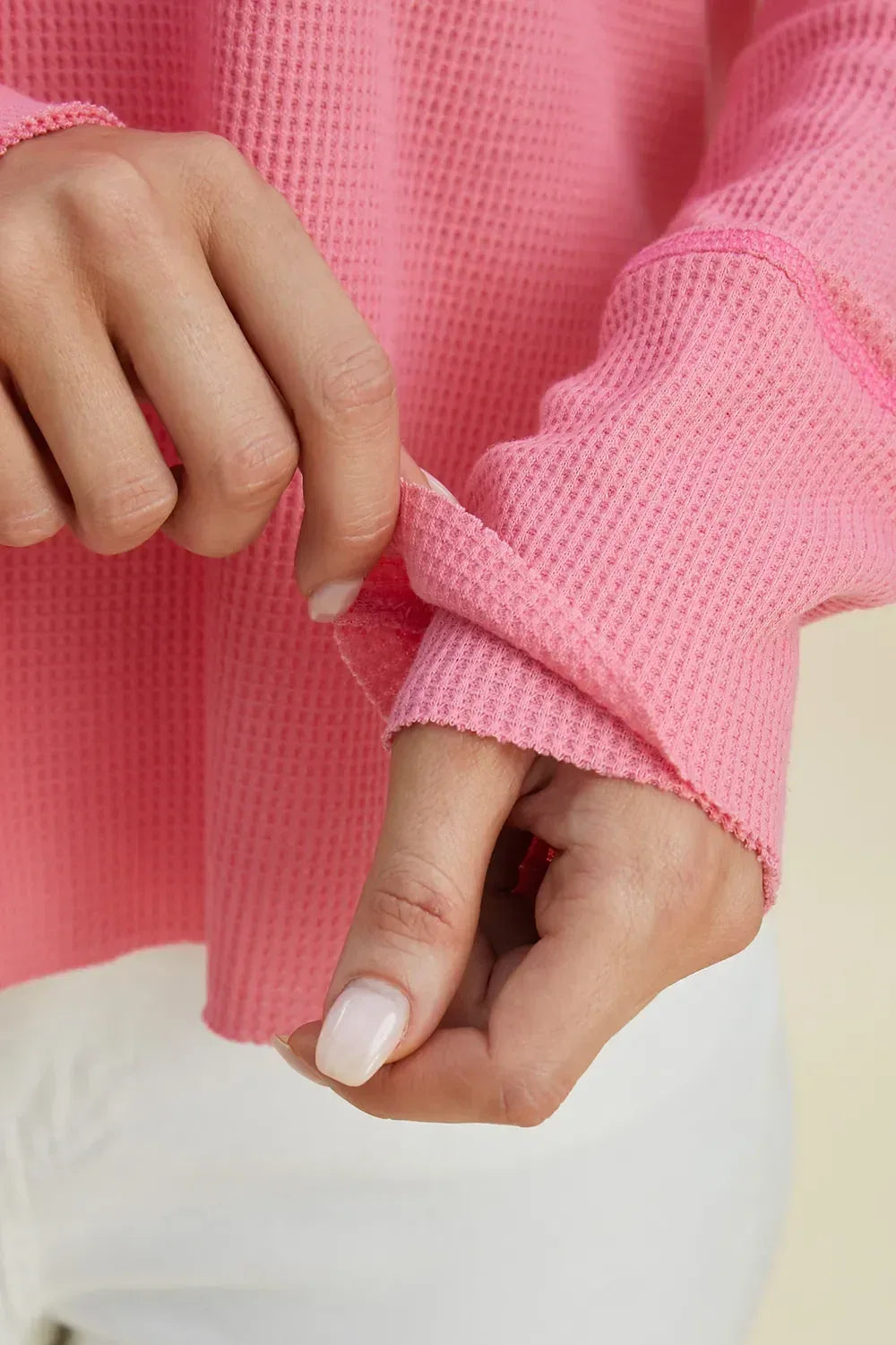 Double Take Full Size High-Low Dropped Shoulder Long Sleeve Hoodie - DAVERRI FASHIONS