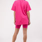 Cotton Round Neck Top & Biker Shorts Set Outfit Sets