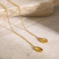 18K Gold-Plated Y-Shaped Necklace - DAVERRI FASHIONS