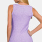 Zenana Ribbed Round Neck Tank Tank Tops